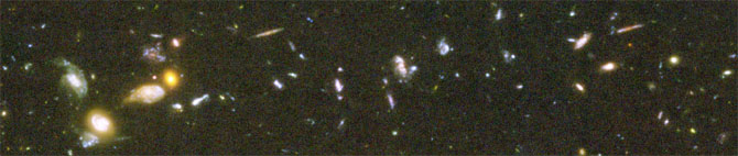 Part of the Hubble ultra-deep field - is this consistent with the Big Bang Theory?